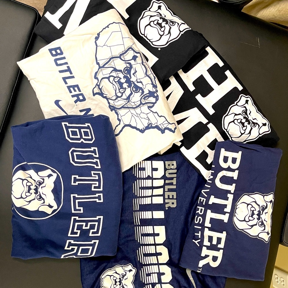 Lot of 6 Butler University tshirts